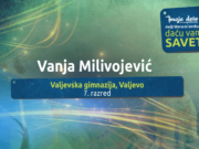 Daću vam savet – Vanja Milivojević (7. razred) Vanja Milivojević