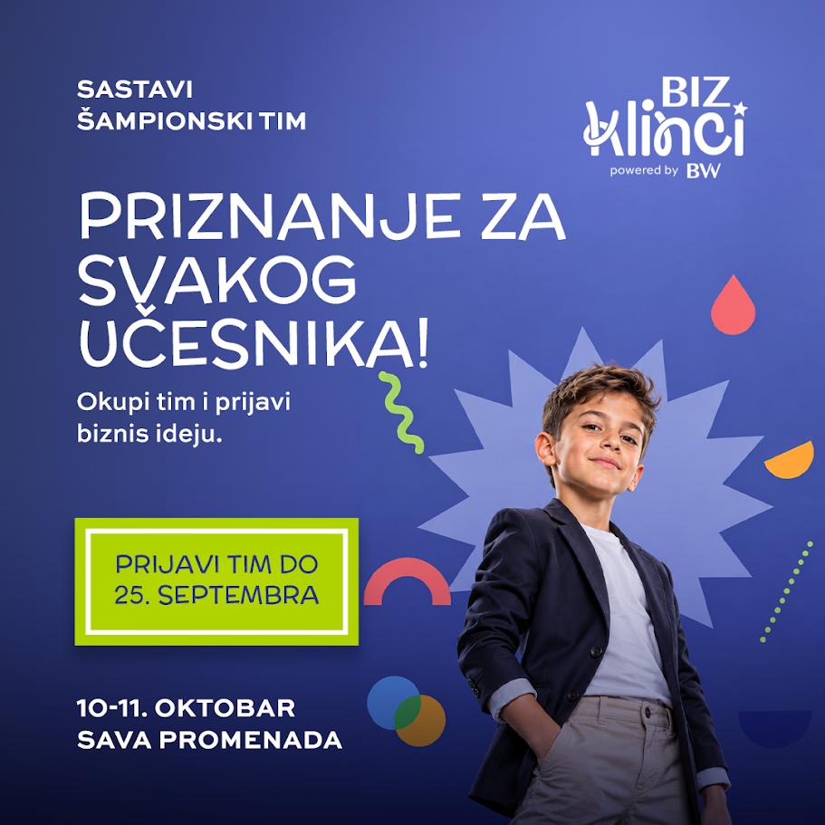 Biz klinci 2026 – manifestacija dečjeg preduzetništva
